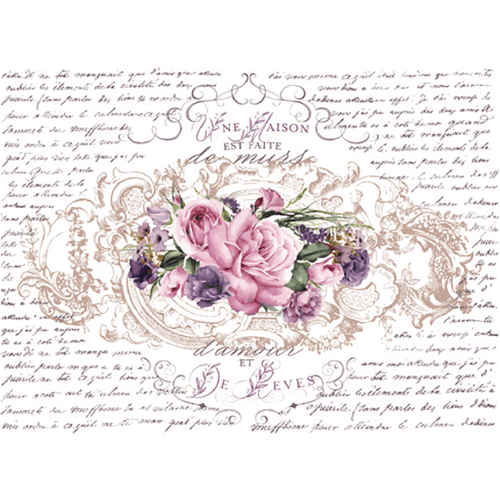 Lioness_Vintage_Floral_Poems_Rubbelbild_Redesign_handschrift_Blumen_rosa_Möbelbild_aufrubbeln_kaufen