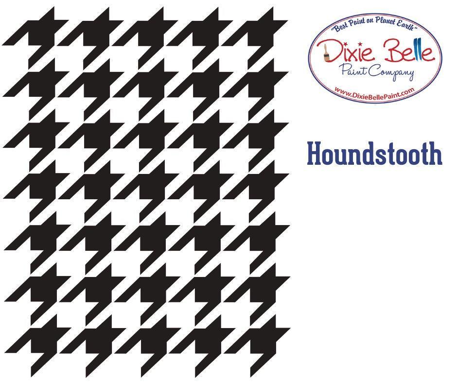 Houndstooth | XXL Schablone | Dixie Belle | Hahnentritt - Lioness Vintage