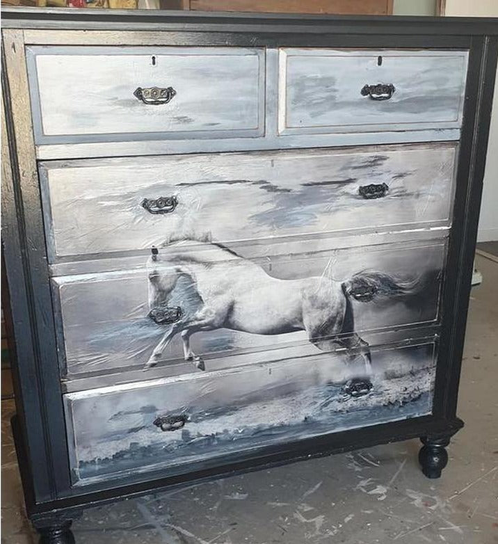 mint_by_michelle_white_horse_furniture_picture_decoupage