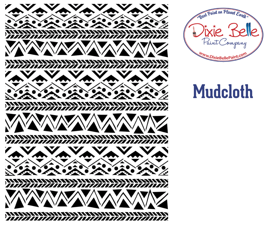 Mudcloth | XXL Schablone | Dixie Belle - Lioness Vintage