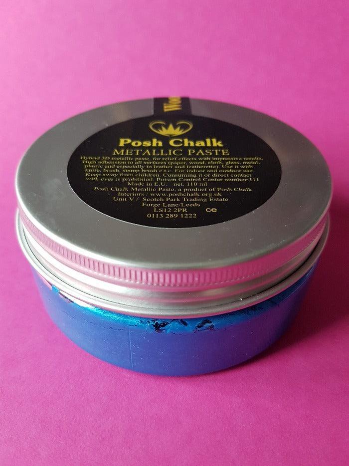 Posh Chalk Metallic Paste, Blue Fhthalo, blau - Lioness Vintage