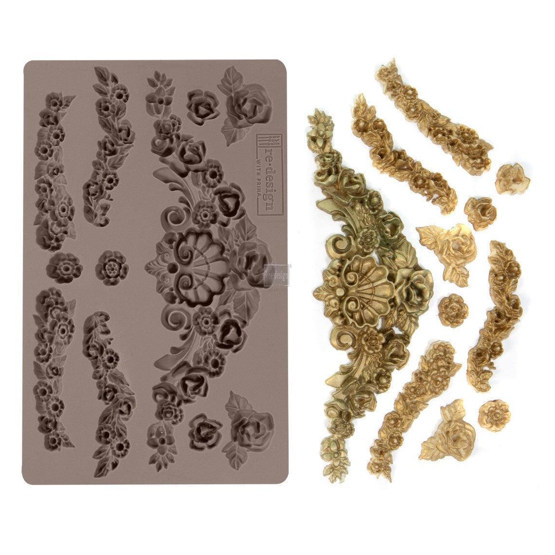 Redesign Tillurie Flourishes, Silikonform - Lioness Vintage