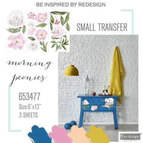 ReDesign Transfer | Morning Peonies | kleine Blumen - Lioness Vintage