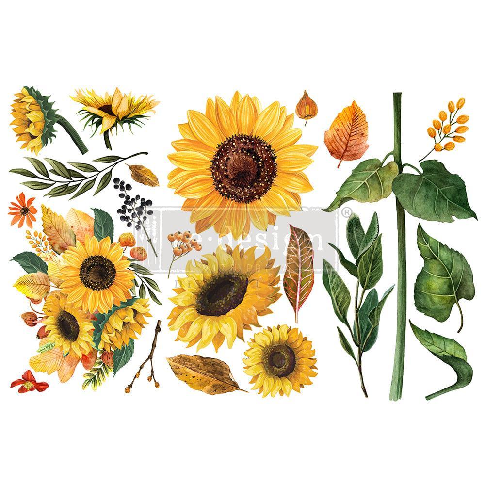 ReDesign Transfer | Sunflower Afternoon | kleine Sonnenblumen - Lioness Vintage