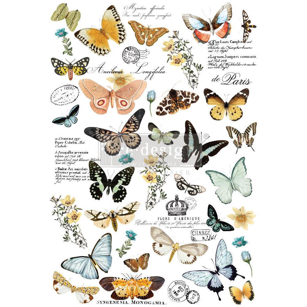 ReDesign Transfer - Parisian Butterflies - Schmetterlinge - Lioness Vintage