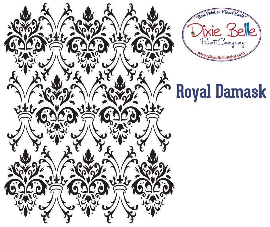 Royal Damask | XXL Schablone | Dixie Belle - Lioness Vintage