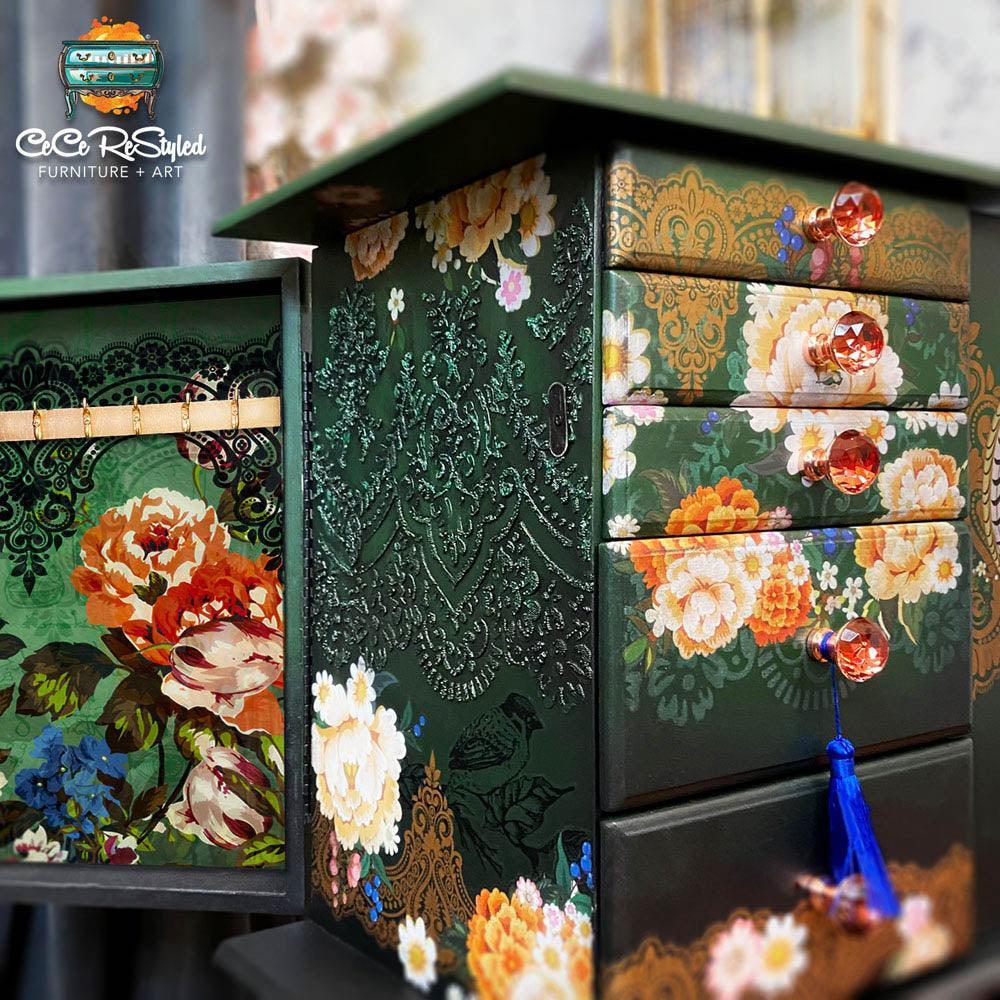 Transferfolien | Redesign Transfer - Cece Pheasants & Peonies - Lioness Vintage