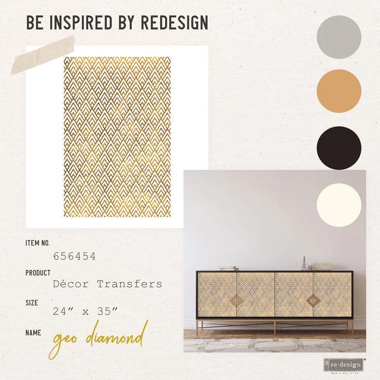 Transferfolien | Redesign Transfer - Geo Diamond - Lioness Vintage