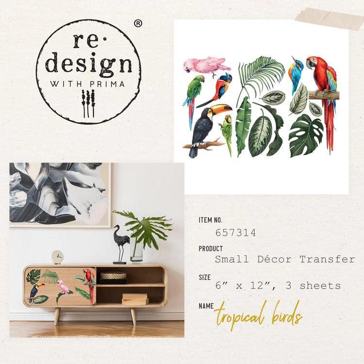 Transferfolien | Redesign Transfer - Tropical Birds - Lioness Vintage