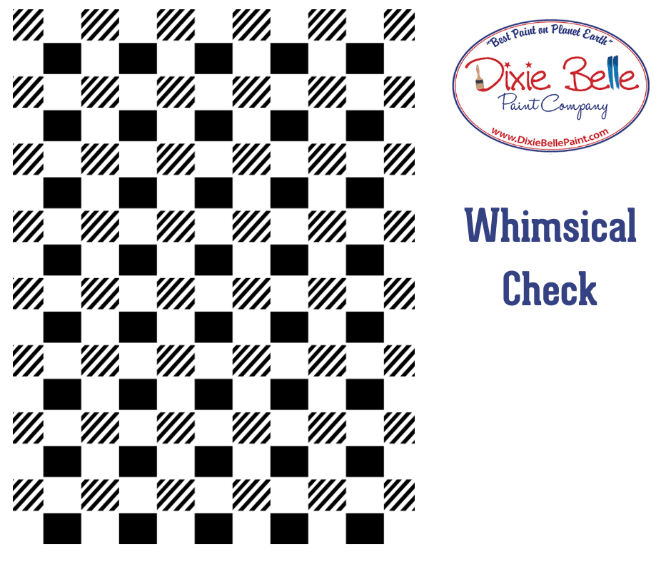 Whimsical Check | XXL Schablone | Belles & Whistles - Lioness Vintage