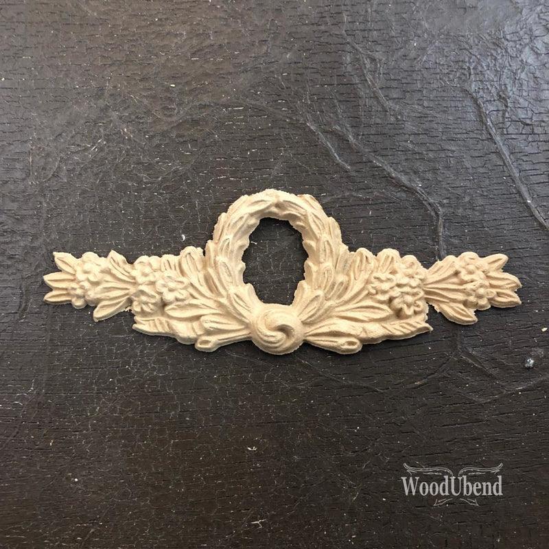 WoodUbend Pediment WUB130 - 6.5 cm x 17.5 cm - Lioness Vintage