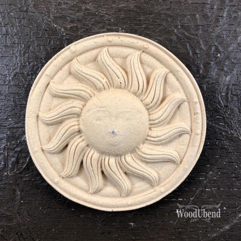 Sun, round wooden element, woodUbend, WUB1425 WoodUbend